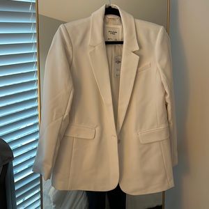 White Abercrombie Blazer